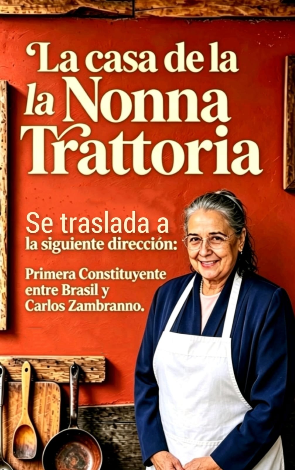 La Nonna se traslada — nueva dirección
